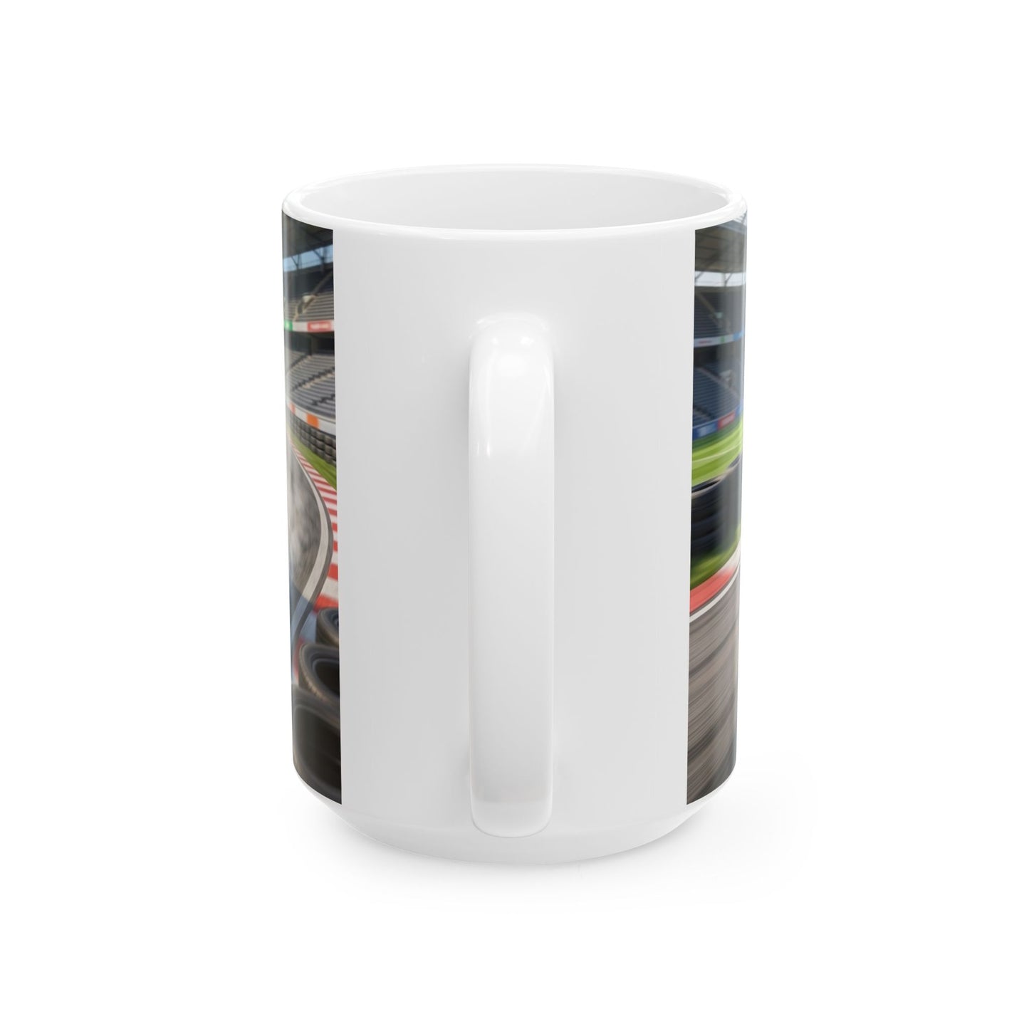 Racing Kittens Ceramic Mug (11oz, 15oz) – Cute Cat Formula Car Coffee Cup