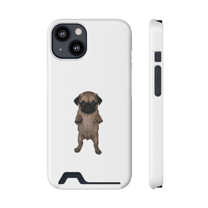 Pug Puppy Card-Holder Phone Case