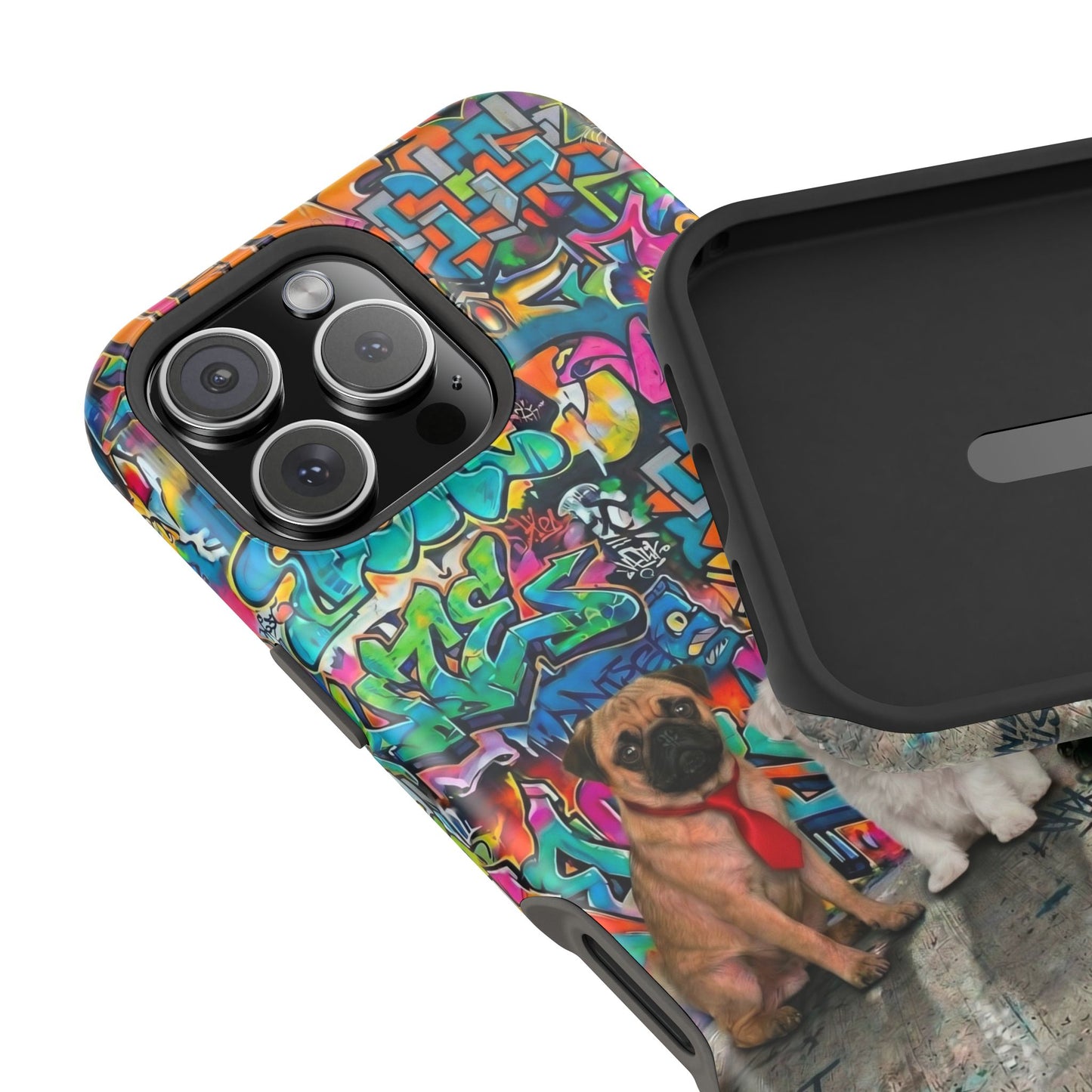 Puppy Squad Graffiti Phone Case — Impact-Resistant Protective Case
