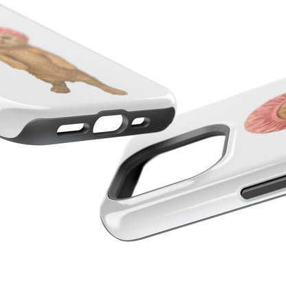 Cute Kitten in Shower Cap Magnetic Impact-Resistant Phone Case