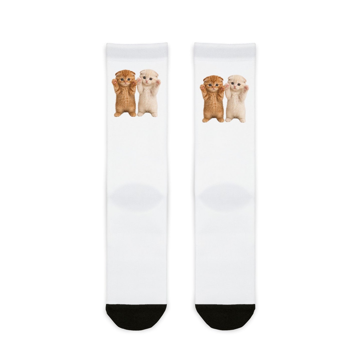 Cute Otter Cat Pair  Crew Socks