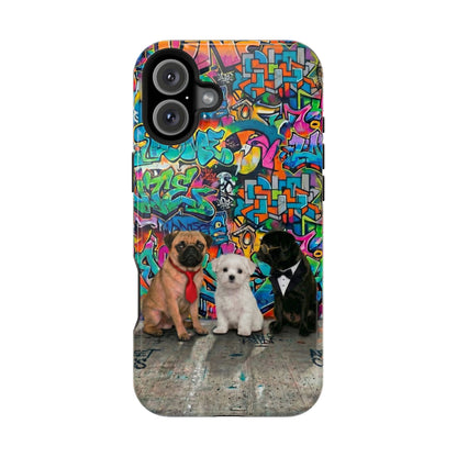 Puppy Squad Graffiti Phone Case — Impact-Resistant Protective Case