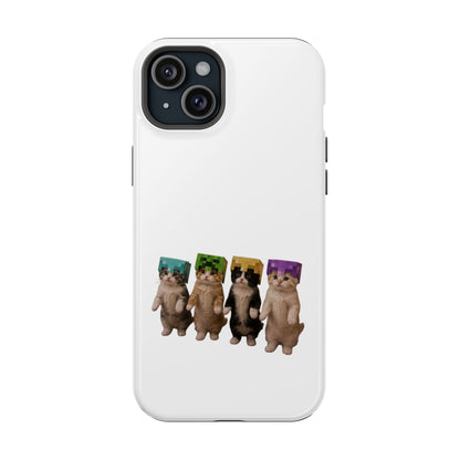 Dancing Kittens Minecraft Helmet Magnetic Impact-Resistant Phone Case