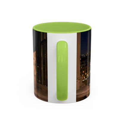 Paris Kittens Coffee Mug — Cute Cat Nightscape Accent Mug (11/15 oz)