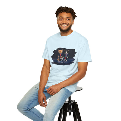 Cat Soccer Players T‑Shirt — Cute Kitten Football Graphic Tee