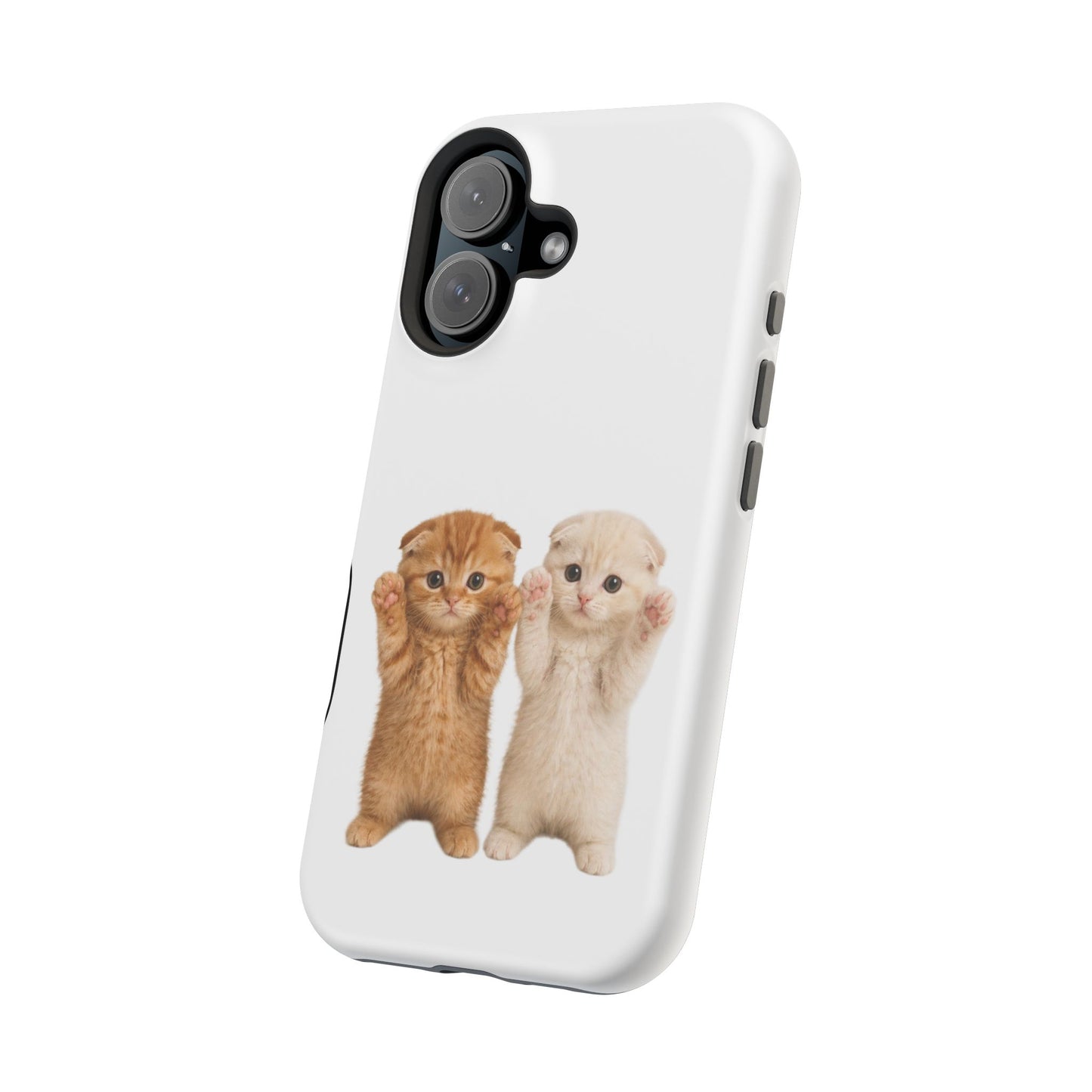 Cute Raising Paws Kittens Magnetic Impact-Resistant  Phone Case