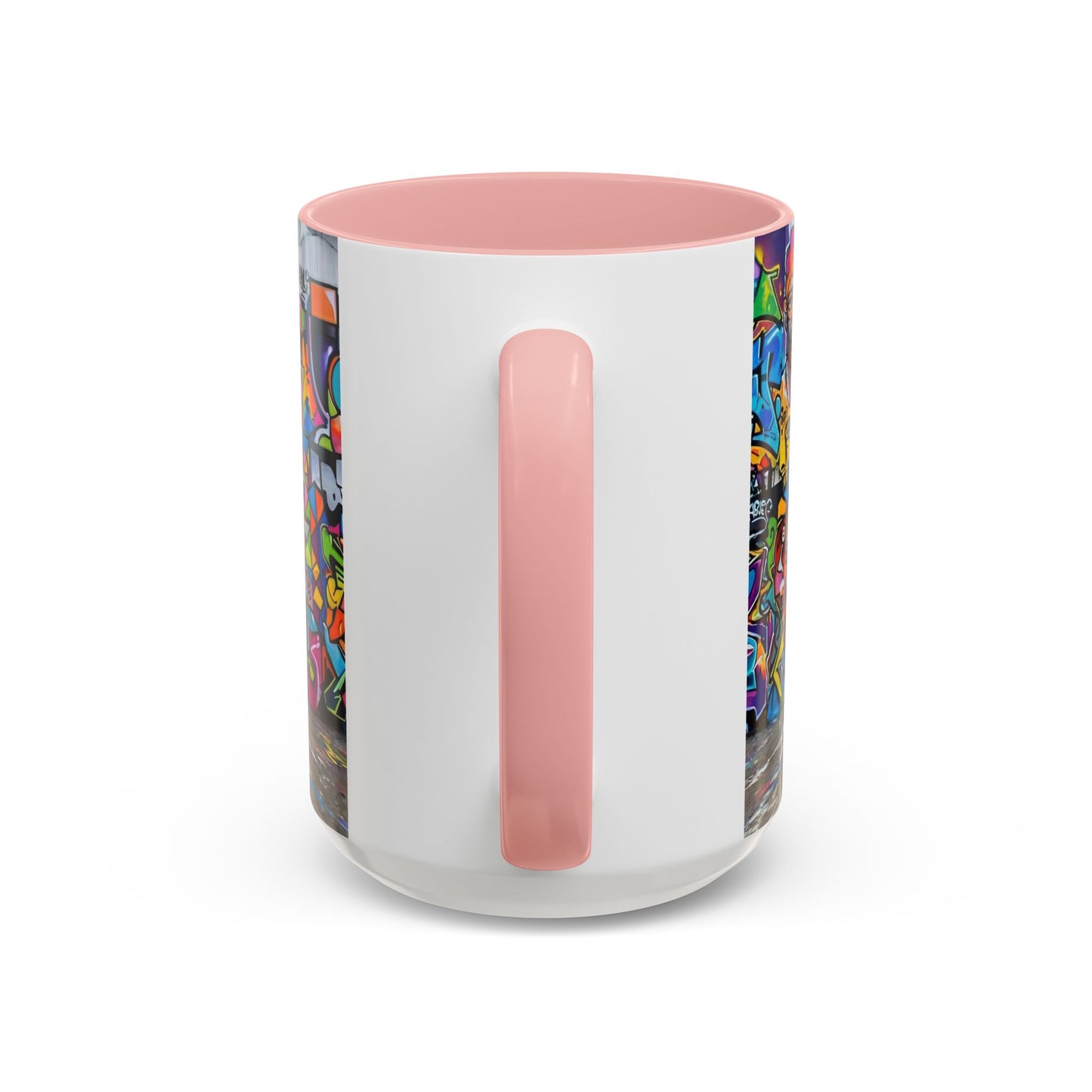 Graffiti Pug Coffee Mug — Colorful Street Art Accent Mug (11/15oz)