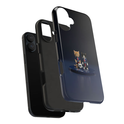 Phone Case — Cute Soccer Cats Design (Kawaii Kitten Football Fans)