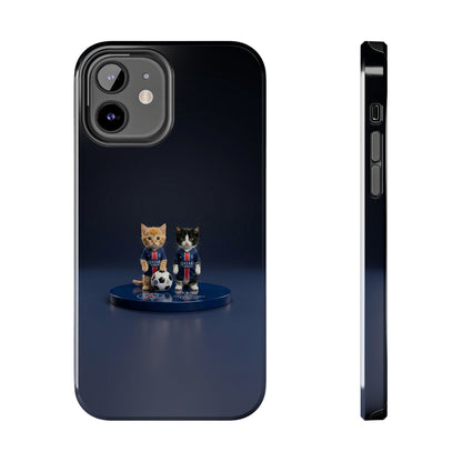 Phone Case — Cute Soccer Cats Design (Kawaii Kitten Football Fans)