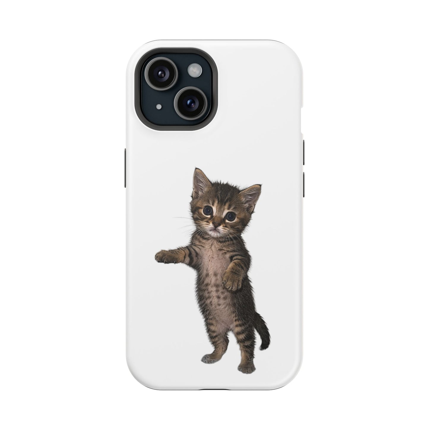 Cute Standing Kitten Magnetic Phone Case