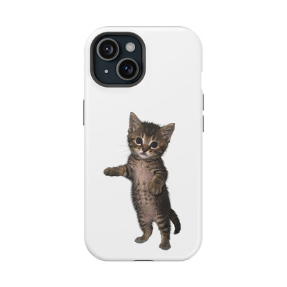 Cute Standing Kitten Magnetic Phone Case