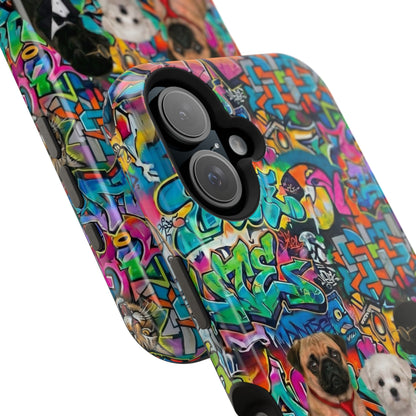 Puppy Squad Graffiti Phone Case — Impact-Resistant Protective Case