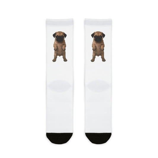 Pug Puppy  Crew Socks