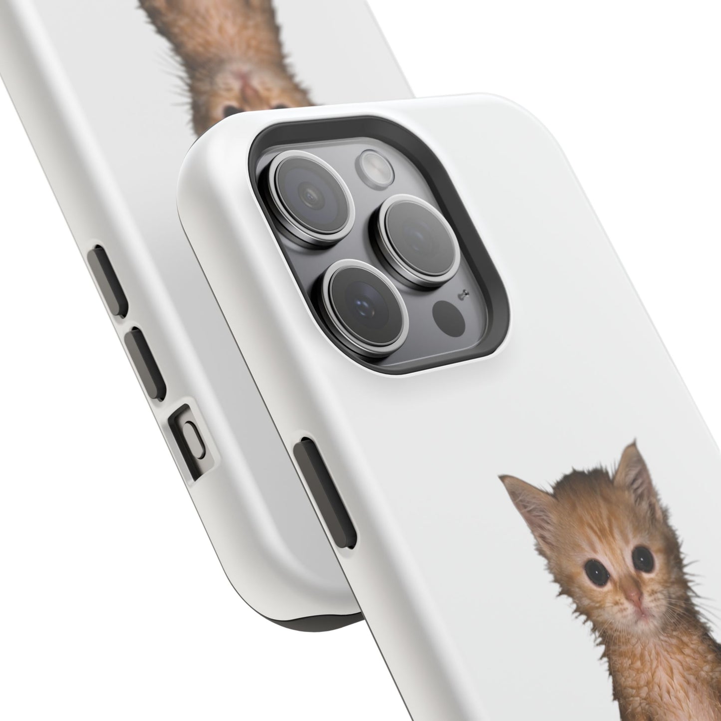Cute Standing Kitten Magnetic Impact-Resistant Phone Case