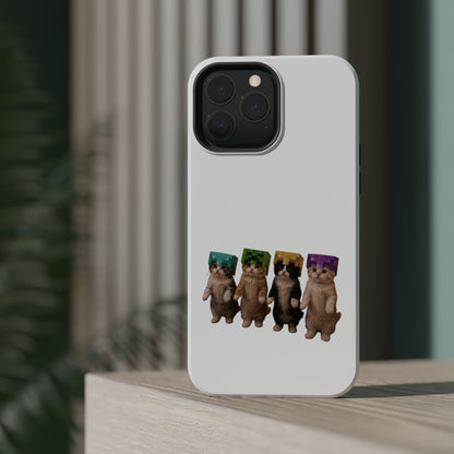 Dancing Kittens Minecraft Helmet Magnetic Impact-Resistant Phone Case