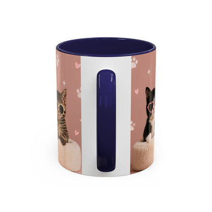 Cute Cat Lovers Coffee Mug - 11 & 15oz - Perfect Gift for Pet Owners