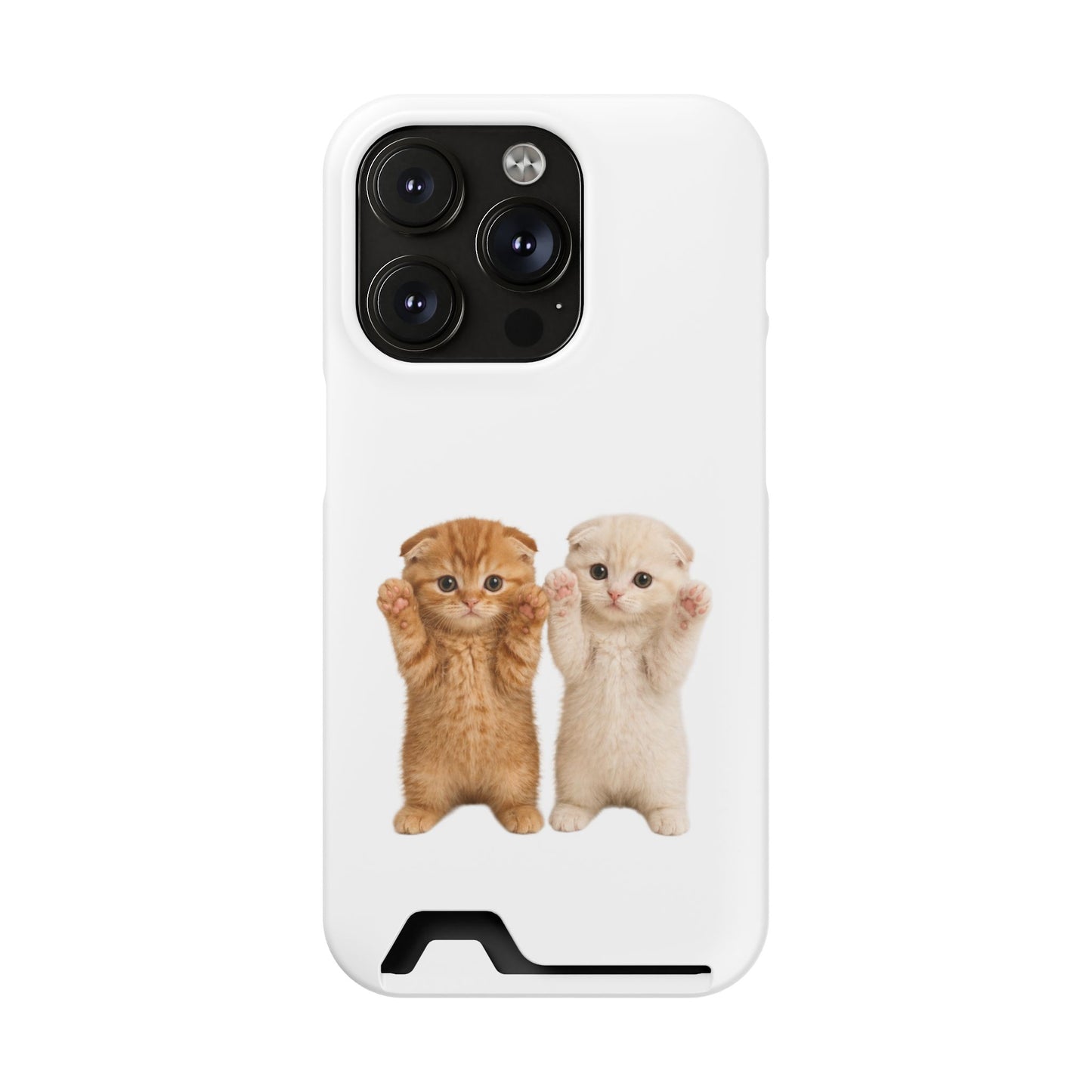 Cute Kittens Phone Case with Card Holder