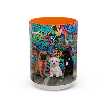 Graffiti Pets Coffee Mug — Colorful Street Art Dog & Cat Accent Mug (11/15oz)