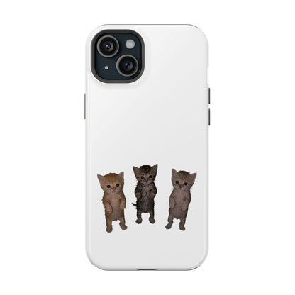 Cute Trio Kittens  Magnetic Impact-Resistant Phone Case