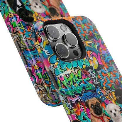 Puppy Squad Graffiti Phone Case — Impact-Resistant Protective Case