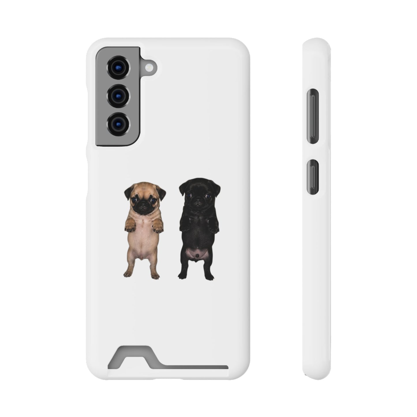 Pug Pair Card-Holder Phone Case