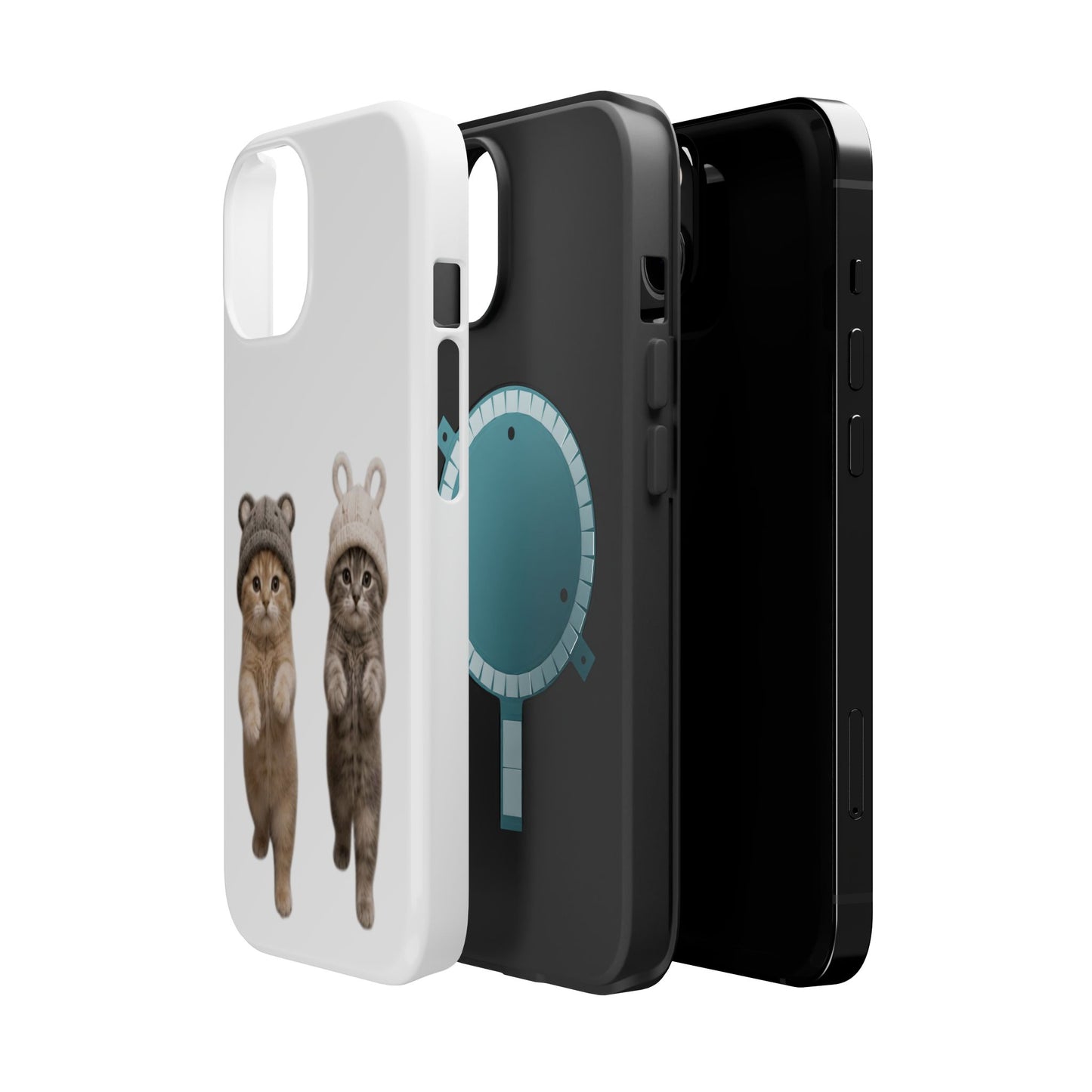 Cute Kittens in Hats Magnetic Impact Phone Case