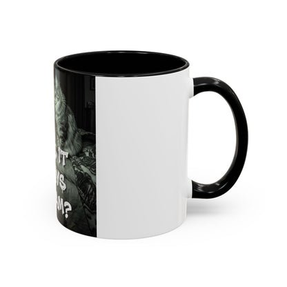 Why Is It Always at 2 AM? Cat Nighttime Humor Accent Coffee Mug