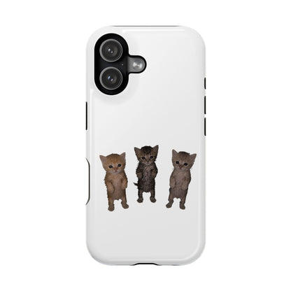 Cute Standing Kittens Magnetic Impact-Resistant Phone Case