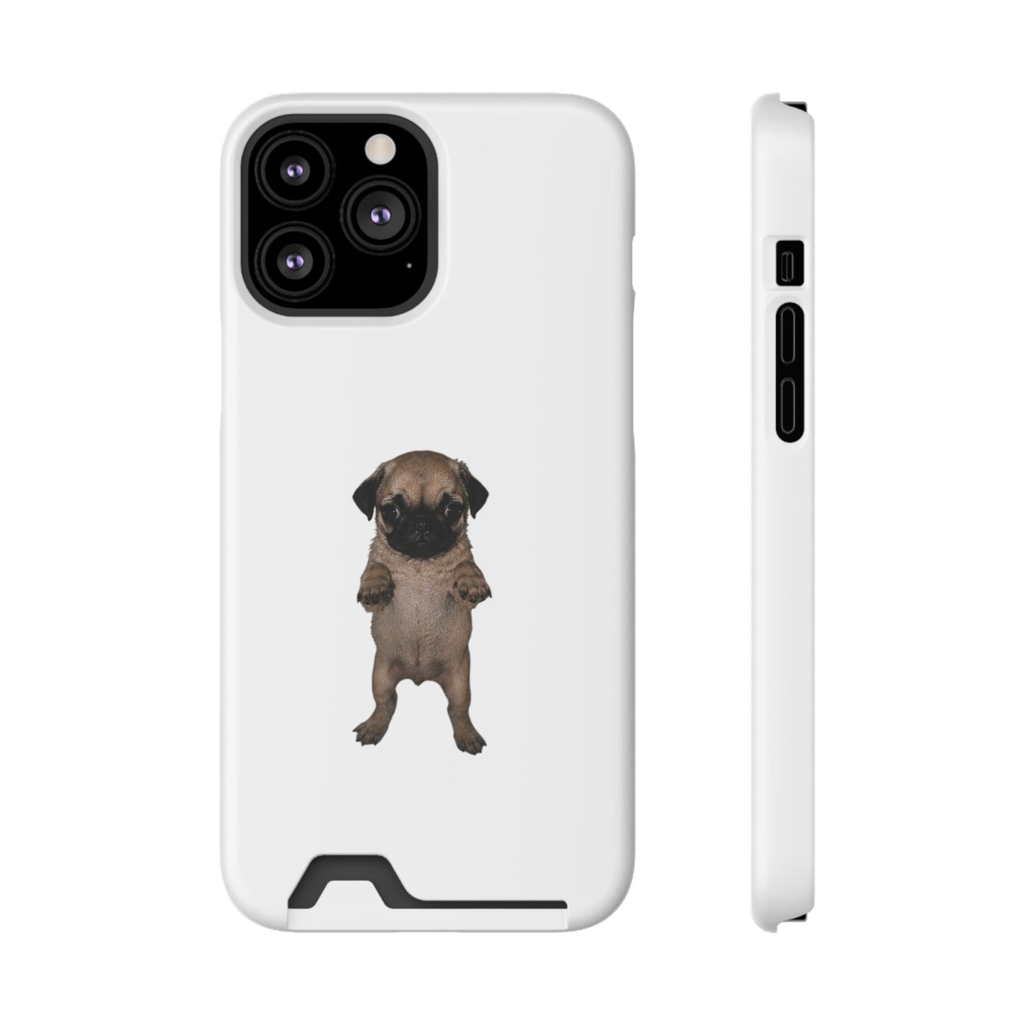Pug Puppy Card-Holder Phone Case