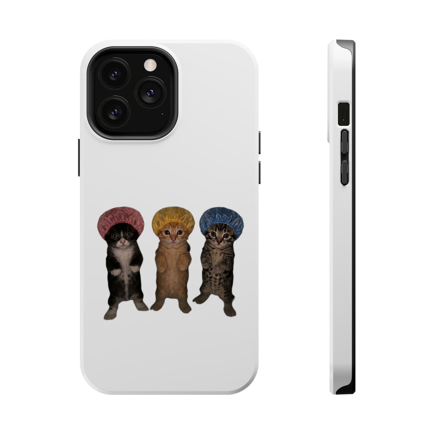Cute Kittens in Bonnets  Magnetic Impact-Resistant Phone Case