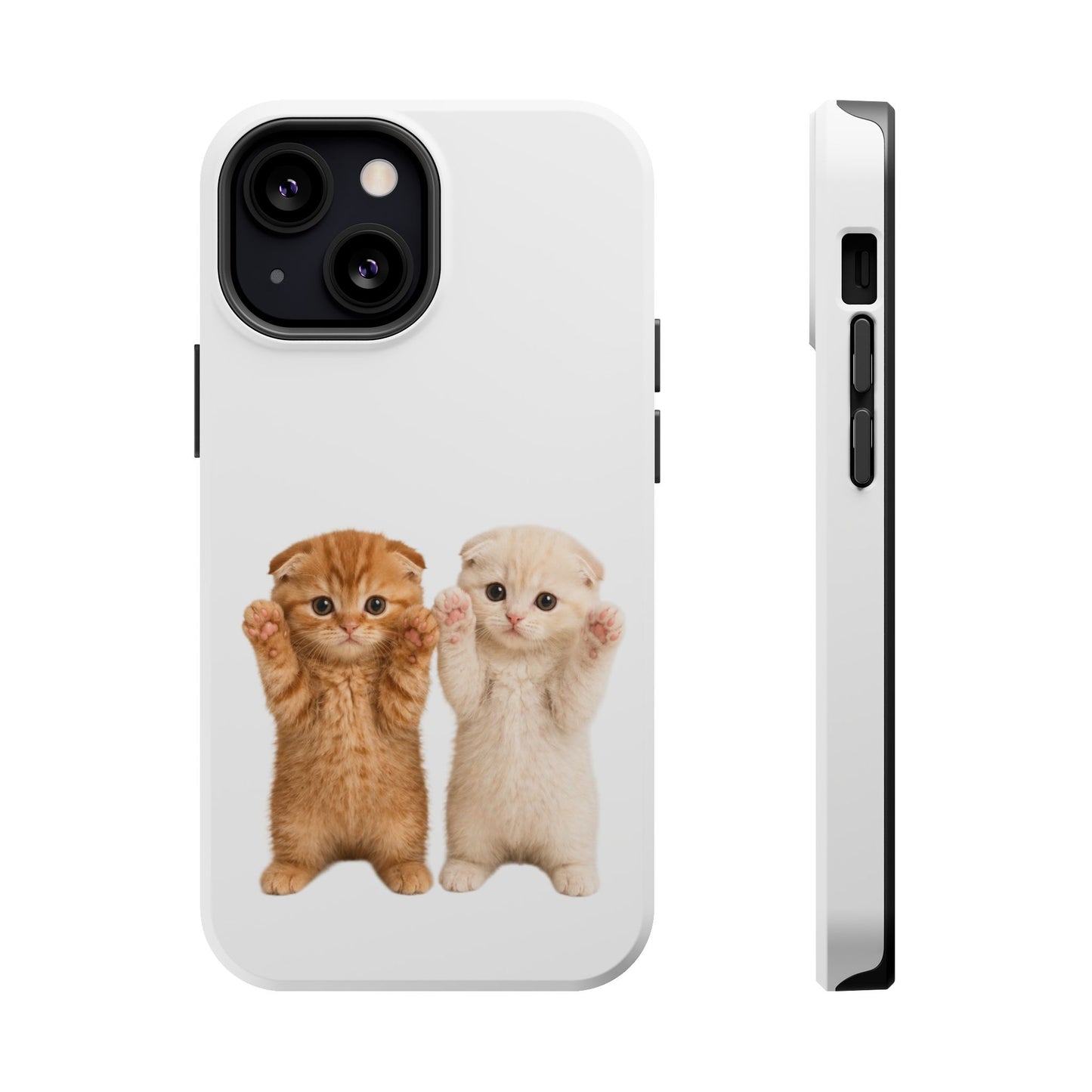 Cute Raising Paws Kittens Magnetic Impact-Resistant  Phone Case