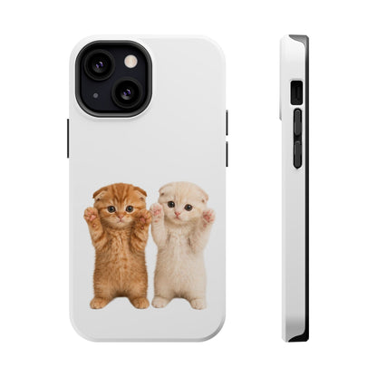 Cute Raising Paws Kittens Magnetic Impact-Resistant  Phone Case