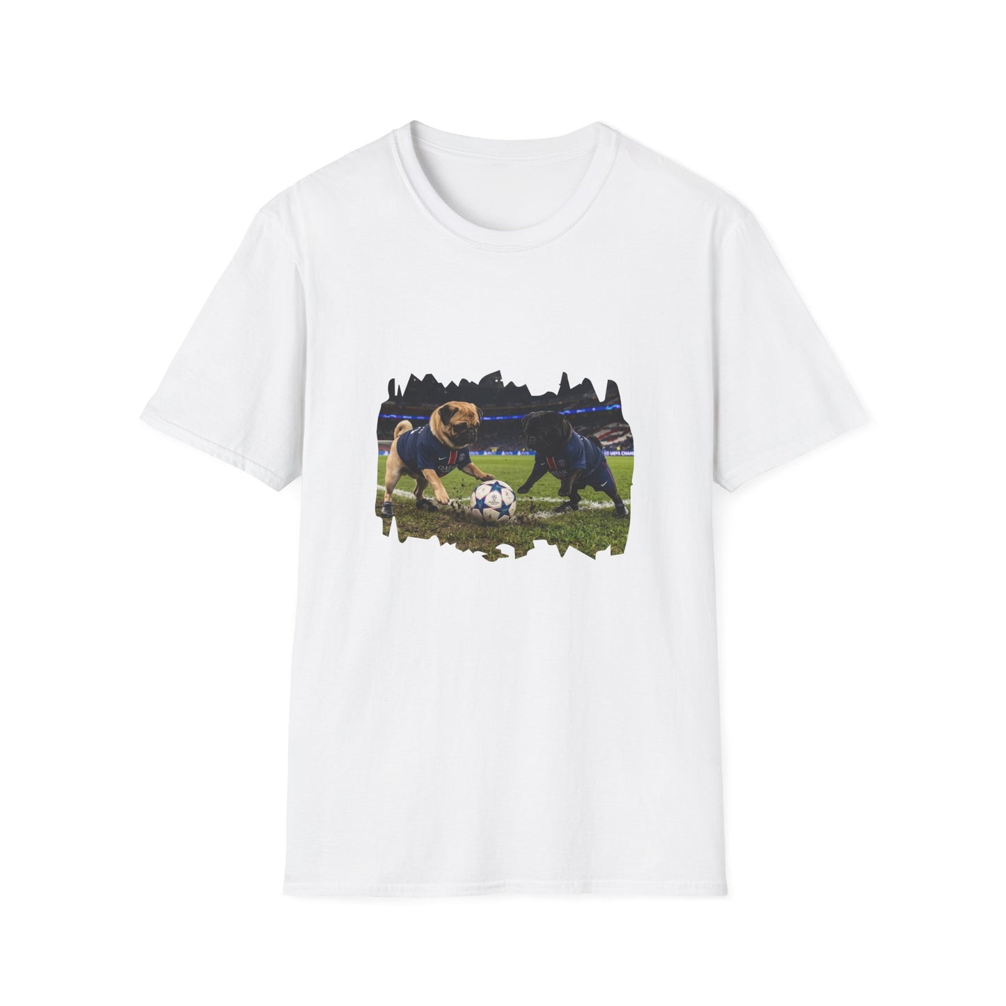 Soccer Puppies T-Shirt — Playful Puppy Soccer Match Tee