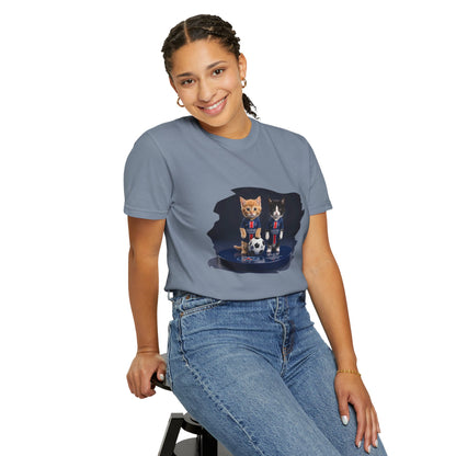 Cat Soccer Players T‑Shirt — Cute Kitten Football Graphic Tee