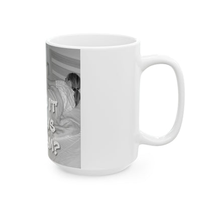Why Is It Always At 2 AM? Cat Coffee Mug Funny Nighttime Pet Lover Gift