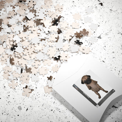 Cute Pug  Puppy Standing Jigsaw  Puzzle