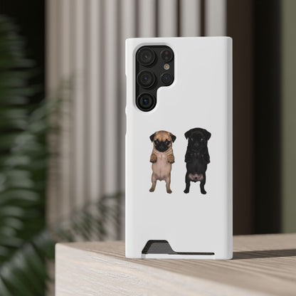 Pug Pair Card-Holder Phone Case