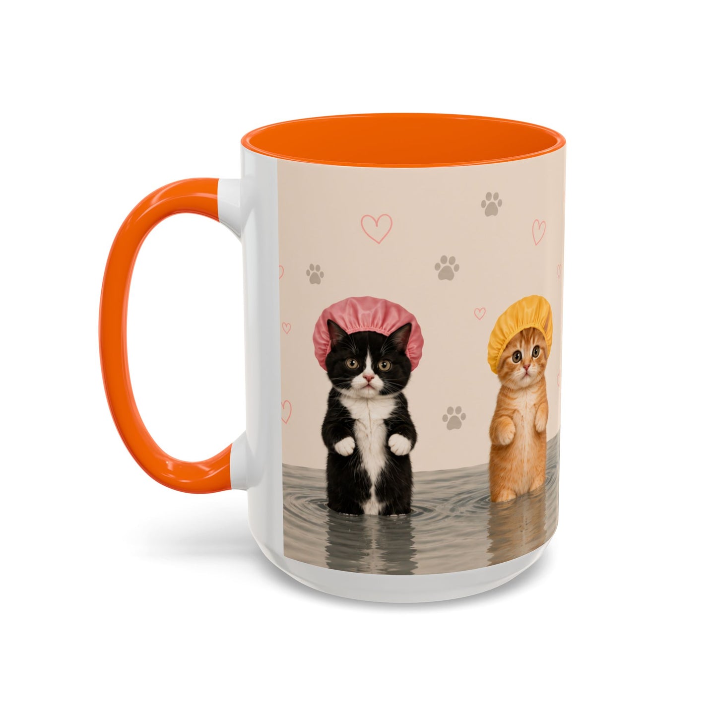 Cute Kittens in Shower Caps Accent Coffee Mug – 11/15oz