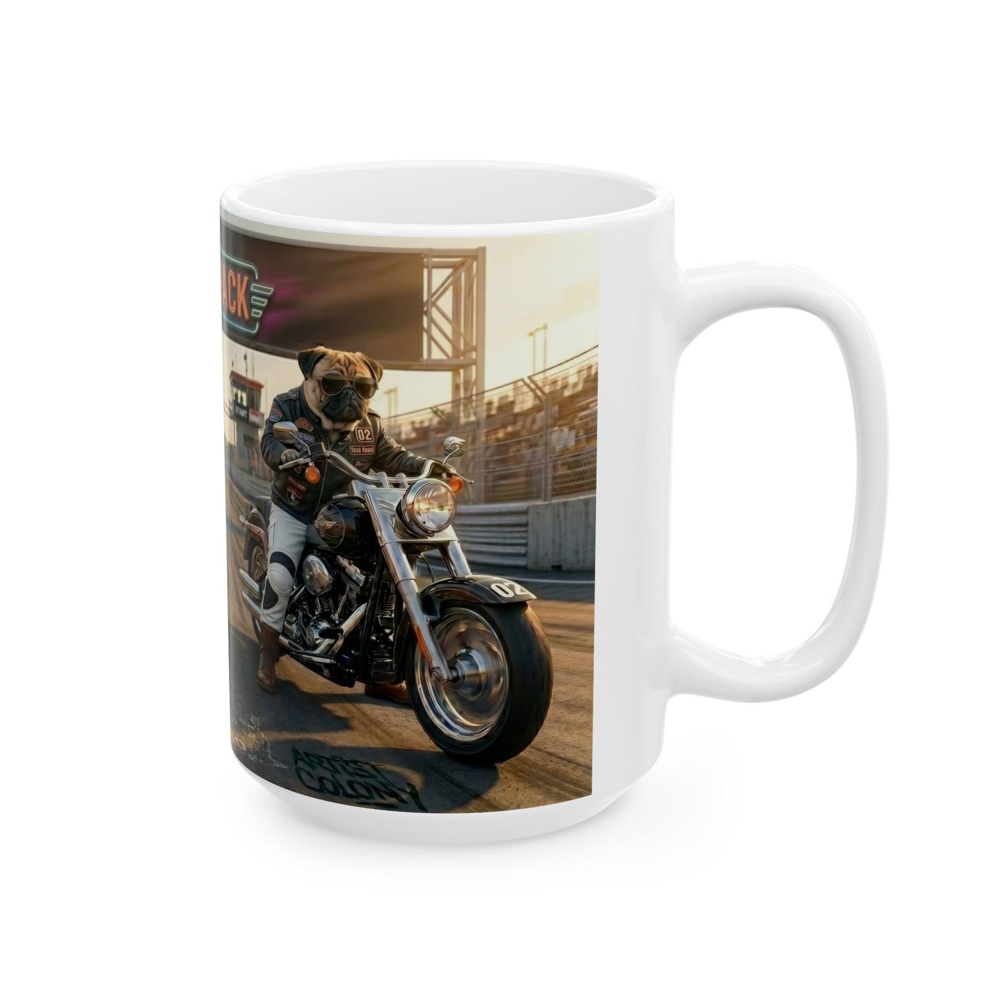 The Elite Pack Motorcycle Racing Ceramic Mug (11oz, 15oz)