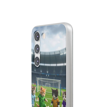 Cute Soccer Cats Phone Case — Kawaii Football Kit iPhone Cover