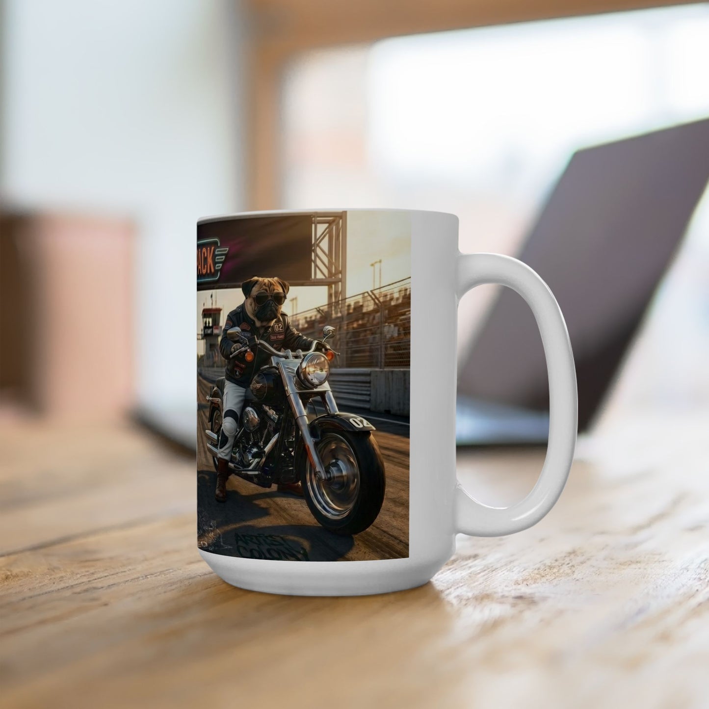 The Elite Pack Motorcycle Racing Ceramic Mug (11oz, 15oz)