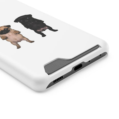 Pug Pair Card-Holder Phone Case