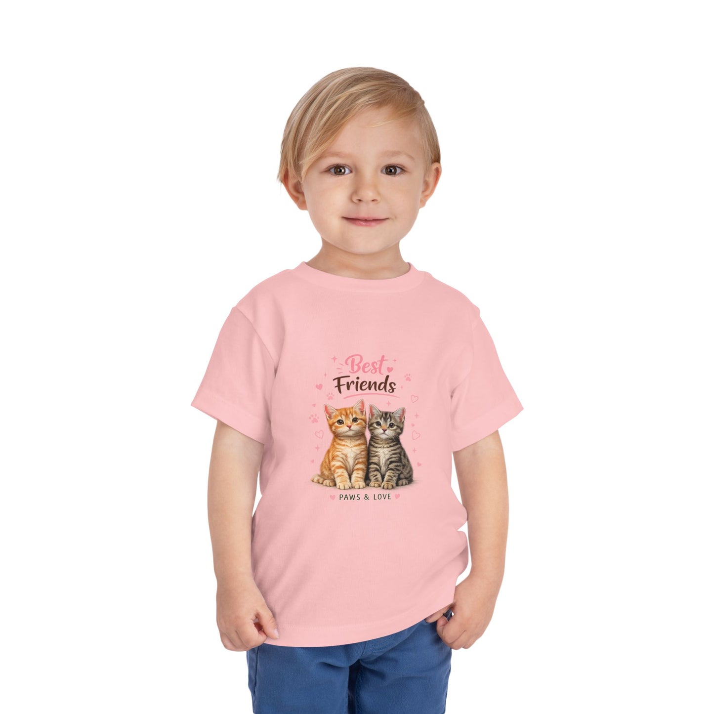 Best Friends Kitten Toddler Tee — Paws & Love Cute Cat Shirt