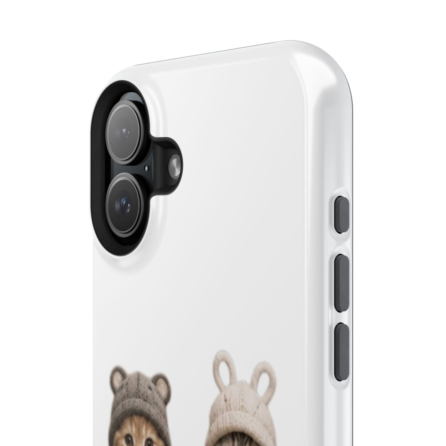 Cute Kittens in Hats Magnetic Impact Phone Case