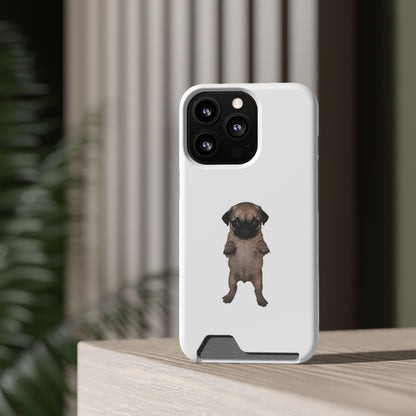 Pug Puppy Card-Holder Phone Case