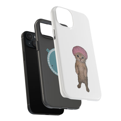 Cute Kitten in Shower Cap  Magnetic Impact-Resistant