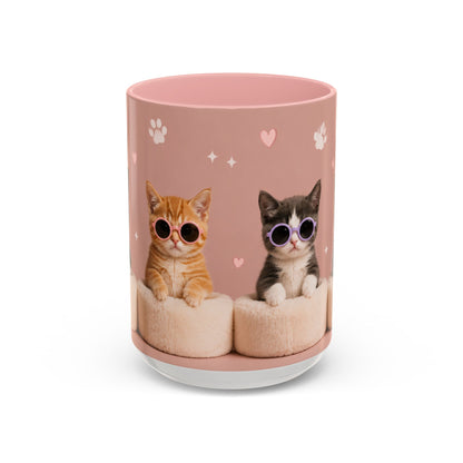 Cute Cat Lovers Coffee Mug - 11 & 15oz - Perfect Gift for Pet Owners