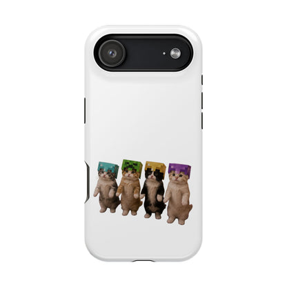 Dancing Kittens Minecraft Helmet Magnetic Impact-Resistant Phone Case