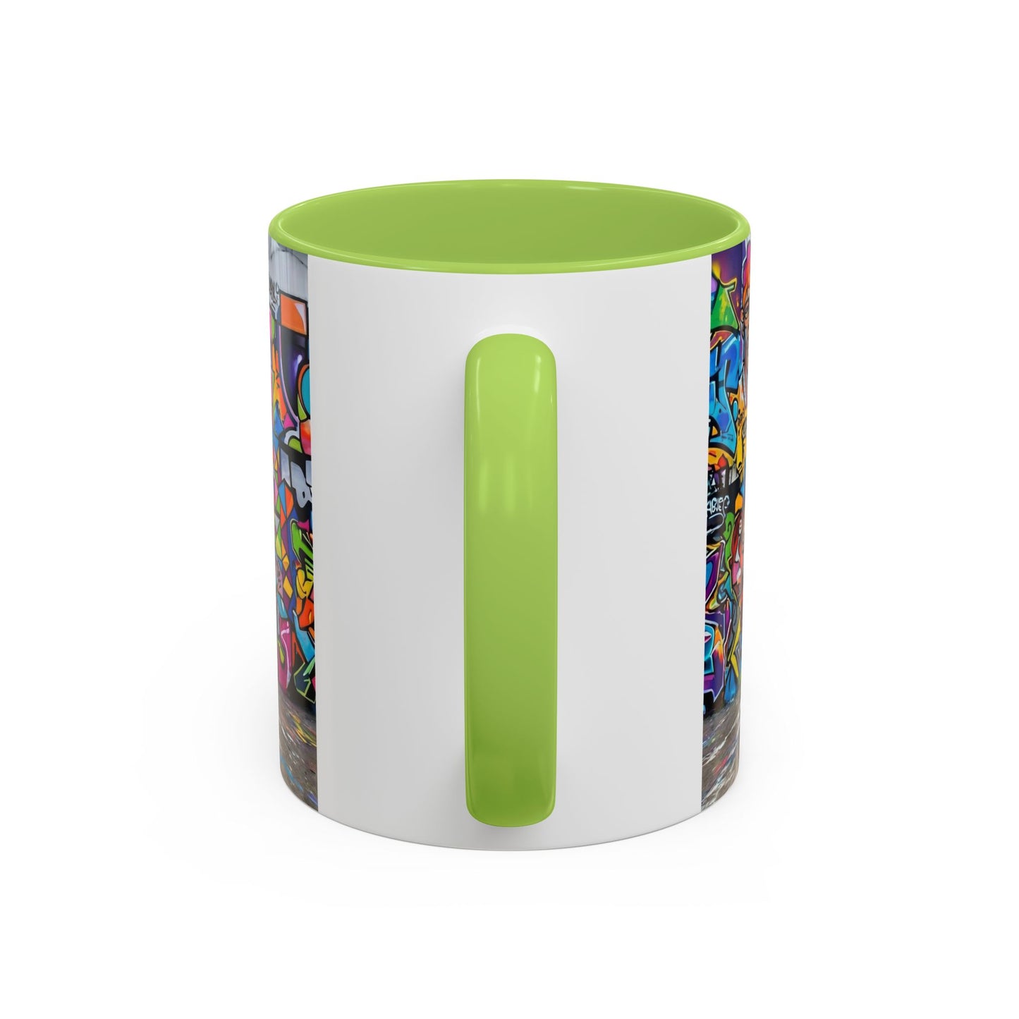 Graffiti Pug Coffee Mug — Colorful Street Art Accent Mug (11/15oz)