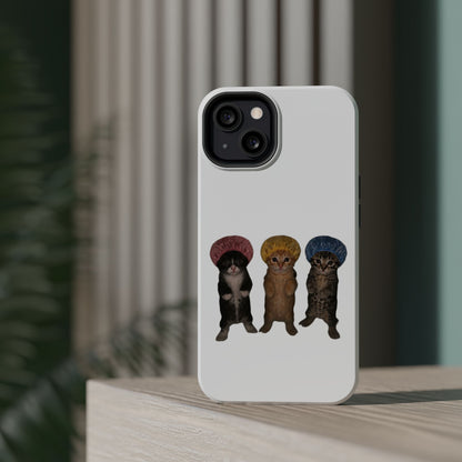 Cute Kittens in Bonnets  Magnetic Impact-Resistant Phone Case